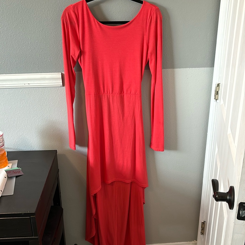 High Low Cross Back Dress #362
